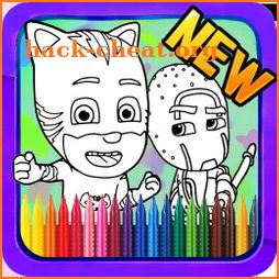 PJ Heros Masks ColoringBook icon