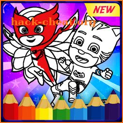 PJ-Masks Heros Coloring Book icon