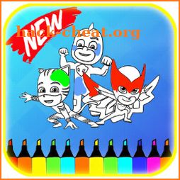 PJ NANO MASKS COLORING FUN icon