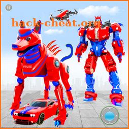 Police Robot Dog Car Transform icon