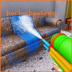 Power Clean Washing Gun Sim 3D icon