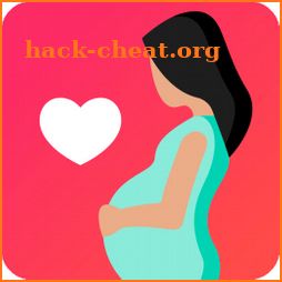 Pregnancy due date tracker with contraction timer icon