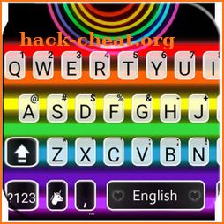 Pride Rainbow Neon Keyboard Theme icon