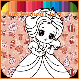 Princesses Coloring Pages for Kids icon