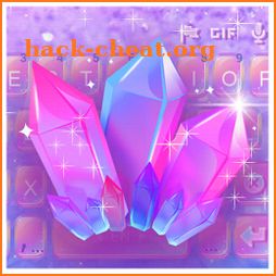 Purple Crystal Keyboard Theme icon