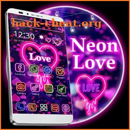 Purple Neon Love Theme icon