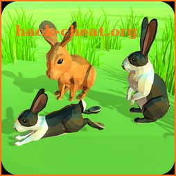 Rabbit Simulator Poly Art Adventure icon