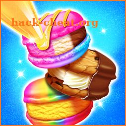 Rainbow Ice Cream Sandwich Maker🌈 Ice Cream Shop icon