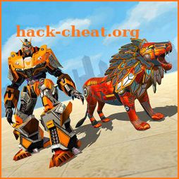 Real Lion Transform Robot Shooting Game icon