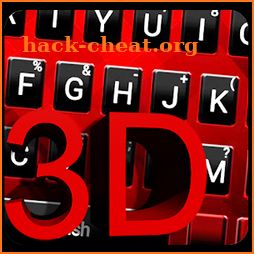 Red Black 3D Theme Keyboard icon