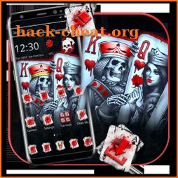 Red Crown Poker Skull Theme icon