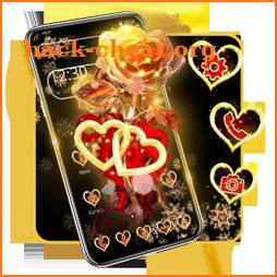 Red Gold Shiny Rose Theme icon