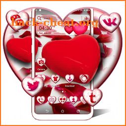 Red Heart Theme Launcher icon