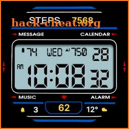 Retro watch face icon