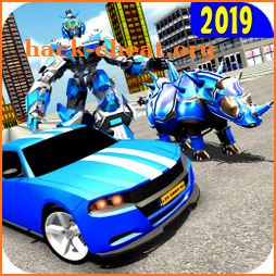 Rhino Robot Car Transformation: Robot City battle icon