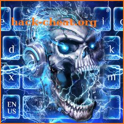 Rock Skull Electric keyboard icon