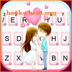 Romantic Couple Heart Keyboard Theme icon