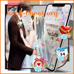 Romantic Wedding Sweet Couple Theme icon