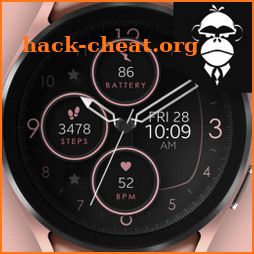 Rose Gold Analog Watch Face icon