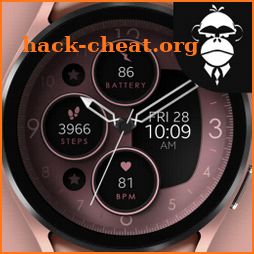 Rose Gold Analog Watch Face icon