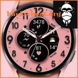 Rose Gold Analog Watch Face icon