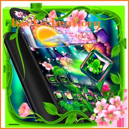 Sakura Glass Tech 3D Theme icon