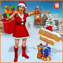 Santa Mom Happy Christmas Game icon