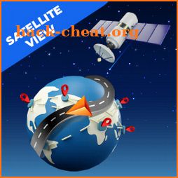 Satellite map & street view icon