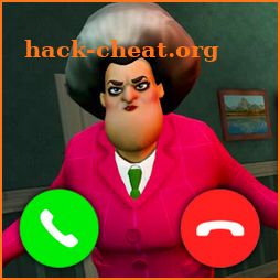 Scary Teacher fake call prank icon