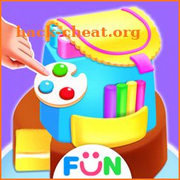 School Backpack Cake Maker-Lunch Hour Girly Game icon