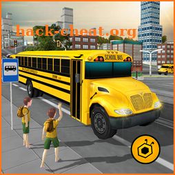 School bus driving 2017 icon