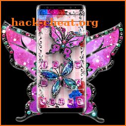 Shiny Diamond Colorful Butterfly Theme icon