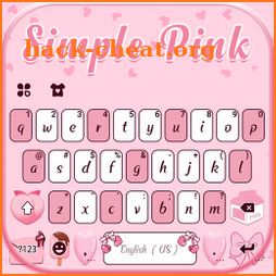 Simple Pink SMS Keyboard Background icon