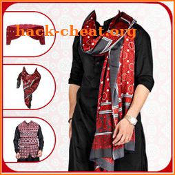 Sindhi Ajrak Man Suit Photo Editor Full Body icon