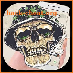 Smoking Warrior Helmet Skull Theme icon