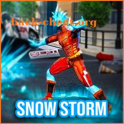 Snow Storm Superhero Game icon