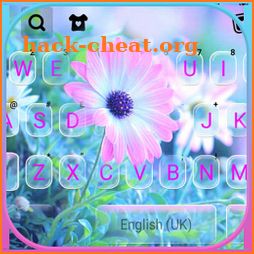 Soft Pink Flower Keyboard Background icon