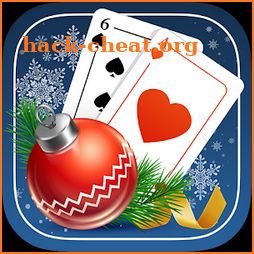 Solitaire Game. Christmas icon