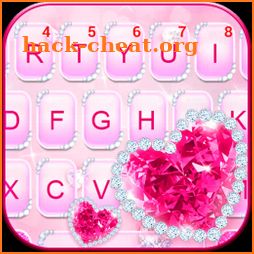 Sparkling Diamond Heart Keyboard Theme icon