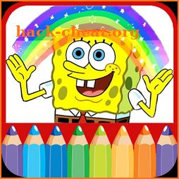 Spoong bob Coloring book pages icon