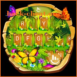 Spring Forest Butterfly Keyboard Theme icon