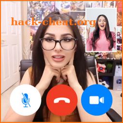 SSSniperwolf fake call - fake text icon