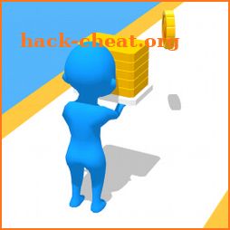 Stairs race 3D icon