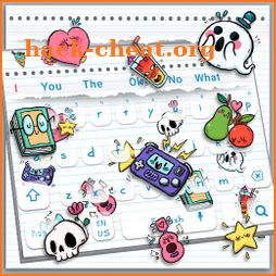 Sticker Doodle Keyboard Theme icon