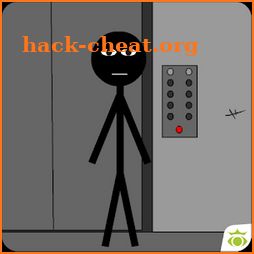 Stickman escape lift icon