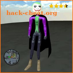 Stickman Flying Joker Rope Hero - Street Gangster icon