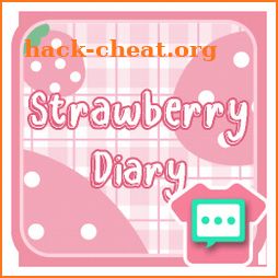 Strawberry diary Next SMS icon