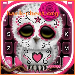 Sugar Skull Owl Keyboard Theme icon