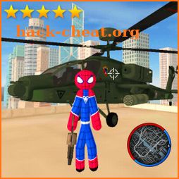 Super Spider StickMan Rope Hero Gangstar Crime icon