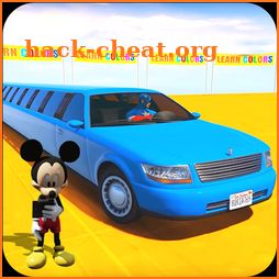 Superhero Limo Car Stunts: Free Kids Racing Games icon